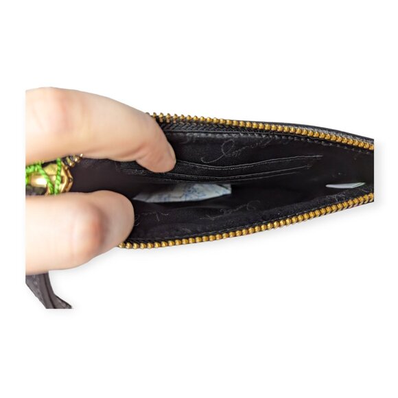 NWT Vera Bradley Watercolor Brushstrokes Leather Envelope Wristlet Wallet - Picture 4 of 7